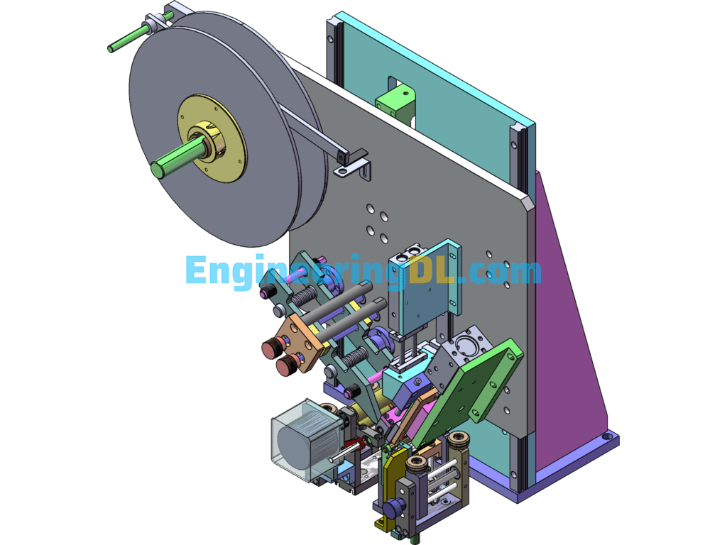 Double-Sided Tape Machine, Automatic High-Temperature Adhesive Tape Machine Equipment SolidWorks Free Download