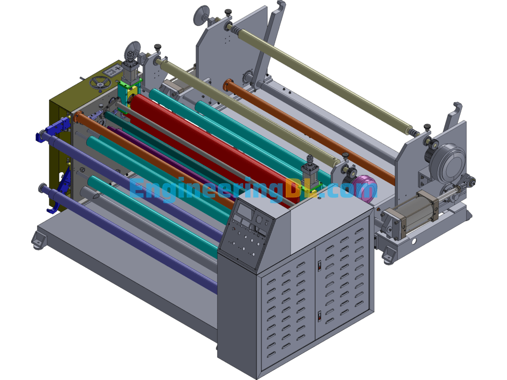 Laminating And Slitting Machine SolidWorks Free Download