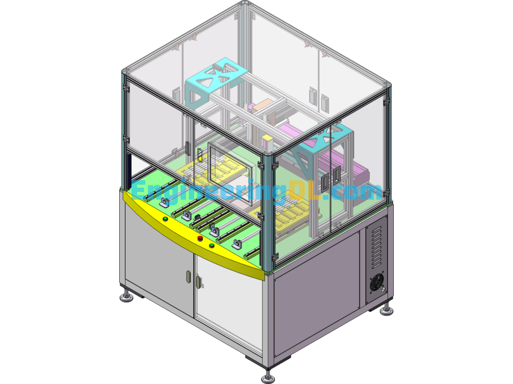 Labeling Equipment (Automatic Labeling Machine) SolidWorks Free Download