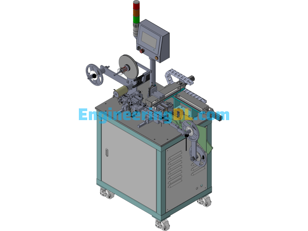 Chip Component High Temperature Test After Carrier Tape Packaging Machine SolidWorks, 3D Exported Free Download