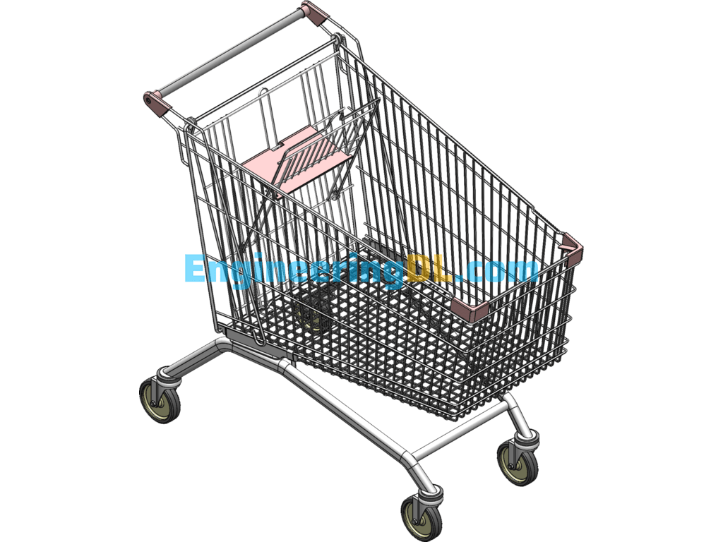 Supermarket Trolley SW2014 SolidWorks Free Download