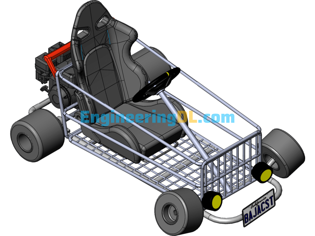 Supermarket Concept Shopping Cart SolidWorks Free Download