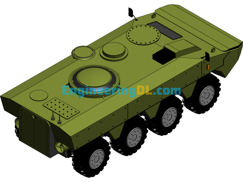 Super Amphibious Military Vehicle SolidWorks - Mechanical Engineering