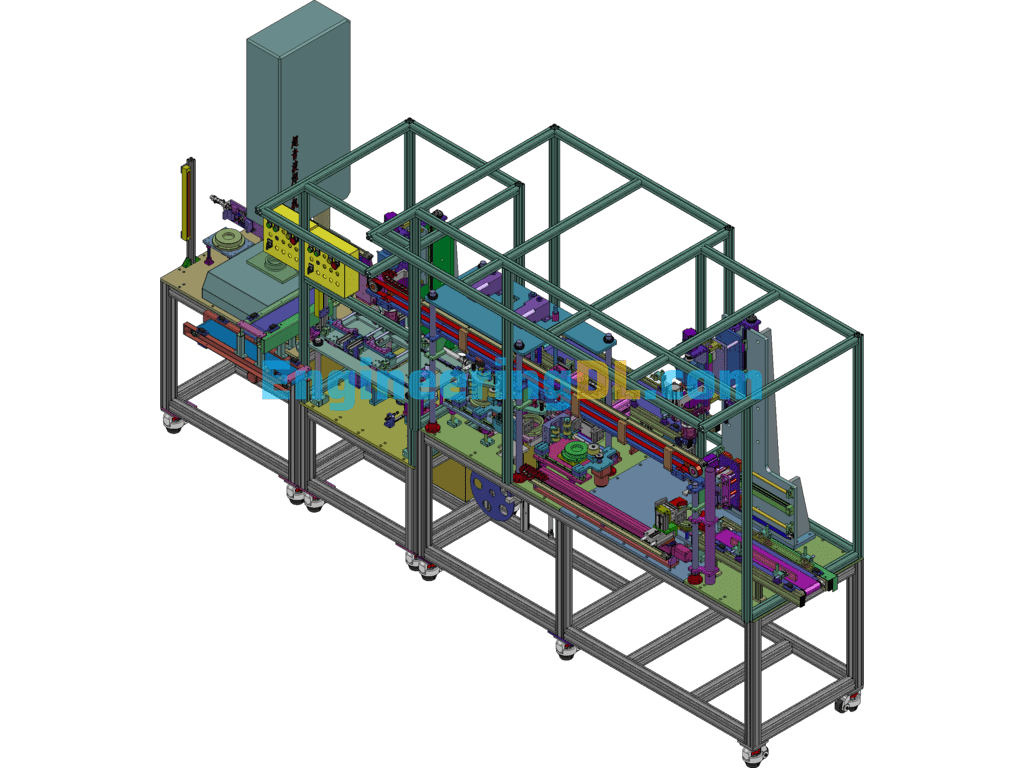 Ultrasonic Welding And Leak Detection Automatic Integrated Cup Production Line SolidWorks, 3D Exported Free Download