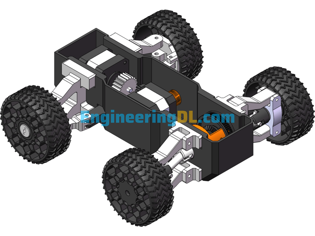 Off-Road 3D Printed Cart SolidWorks Free Download