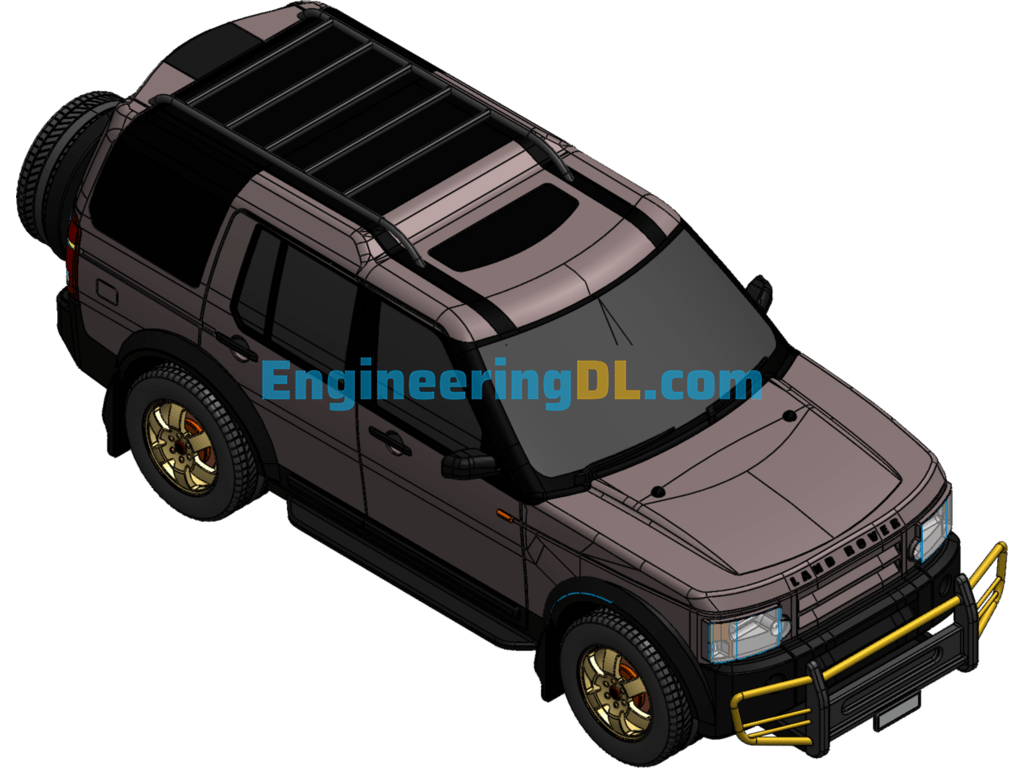 Land Rover Discovery LR3 SolidWorks, 3D Exported Free Download