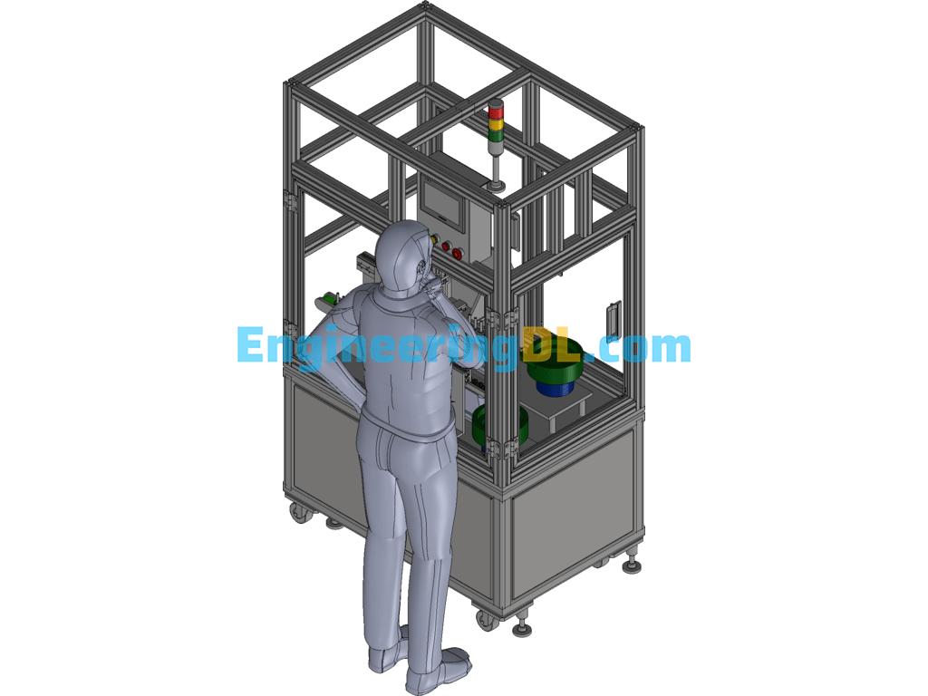 Automatic Assembly Machine For Shoe Foot-Regulating Foot-Foot Cup 3D Exported Free Download