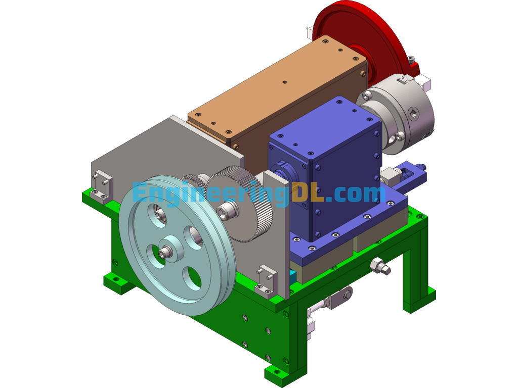 3D+Engineering Drawing+List BOM Of The Machine Tool SolidWorks Free Download