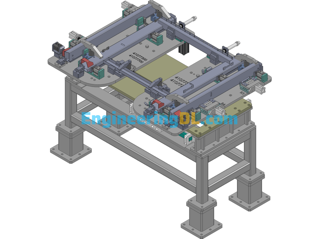 Welding Fixture For Frame Manipulator SolidWorks, 3D Exported Free Download