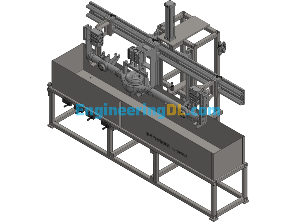 Axle Airtightness Testing Machine 3D Exported Free Download