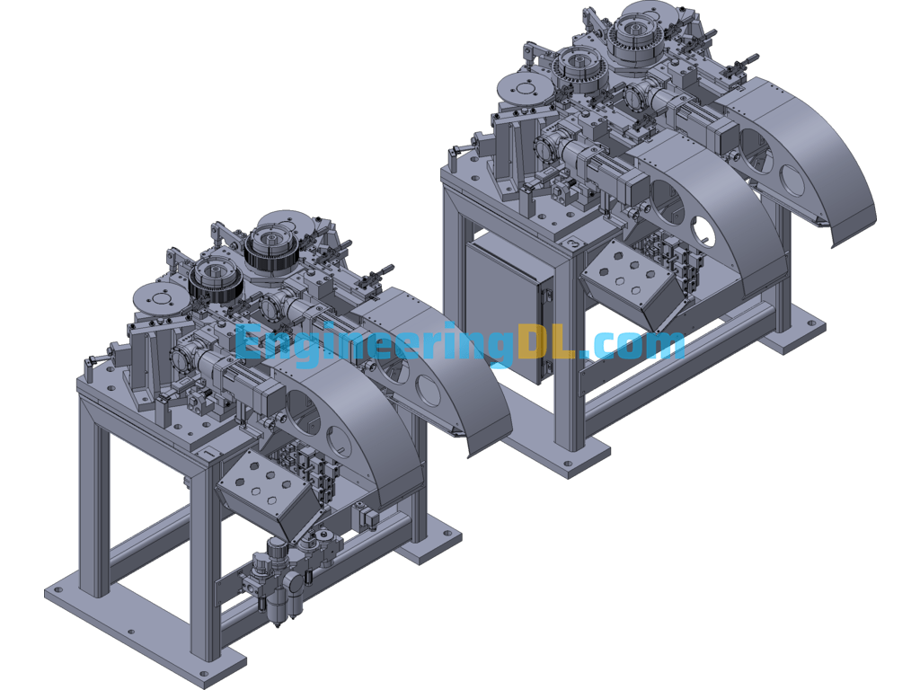 Head Rolling Machine (Detailed Assembly Drawing Of The Structure) Inventor, 3D Exported Free Download