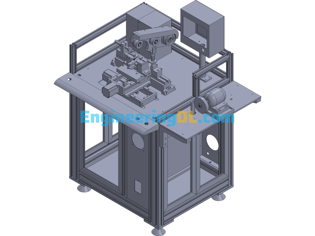 Rotor Commutator Finishing Turning Machine 3D Exported Free Download