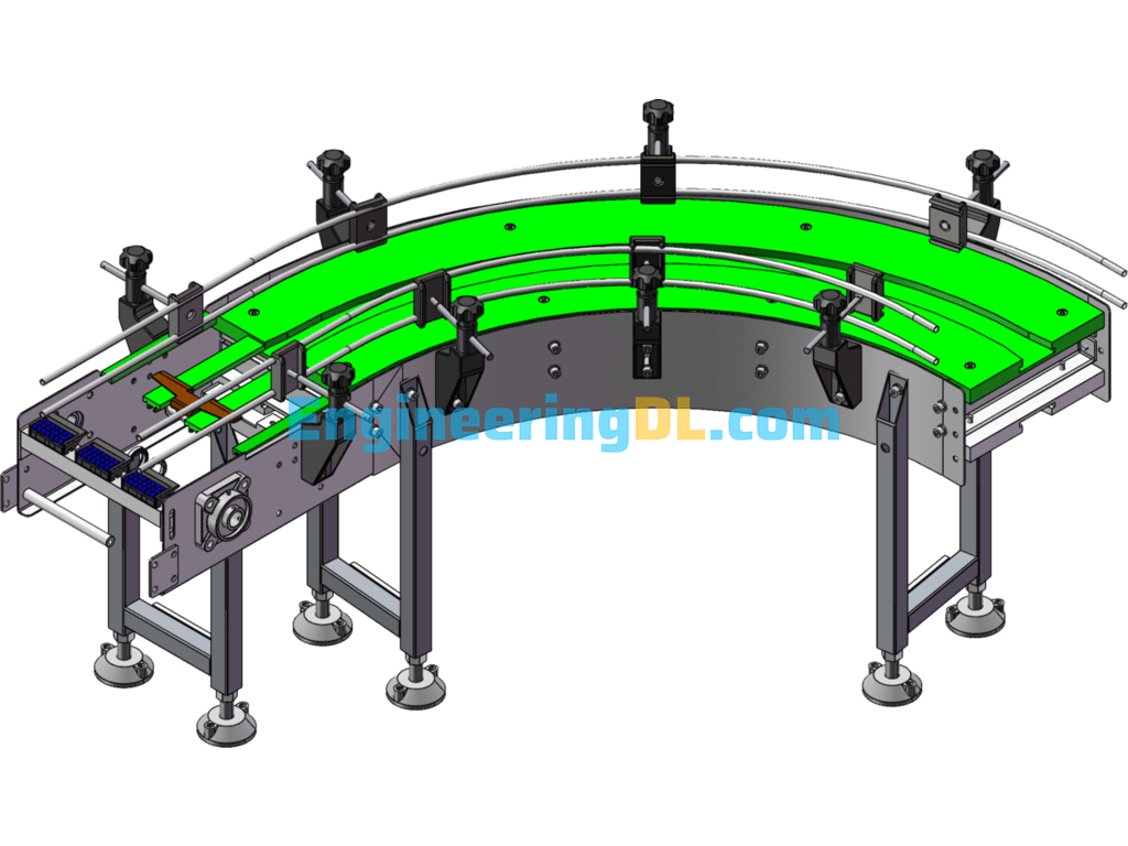 Turning Conveyor Line SolidWorks Free Download
