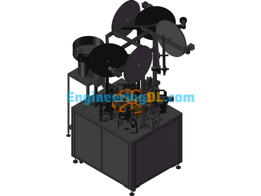 Turntable Type Connector Automatic Terminal Insertion Machine SolidWorks Free Download