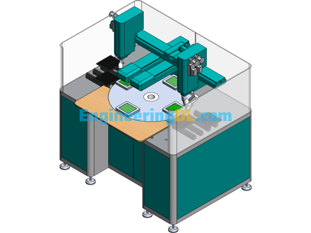 Turntable Automatic Solder Machine SolidWorks Free Download