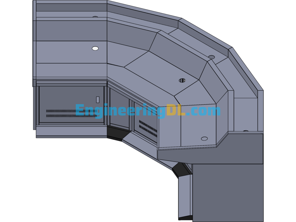 Corner Operating Table SolidWorks Free Download