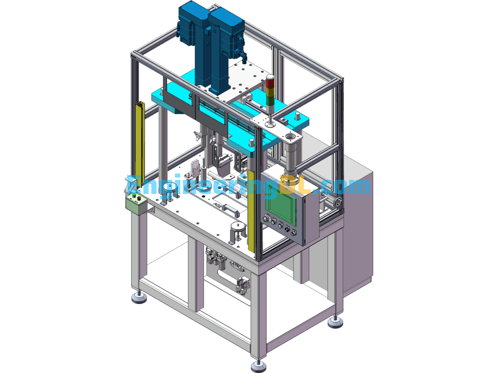 Bushing Press-In Machine SolidWorks Free Download