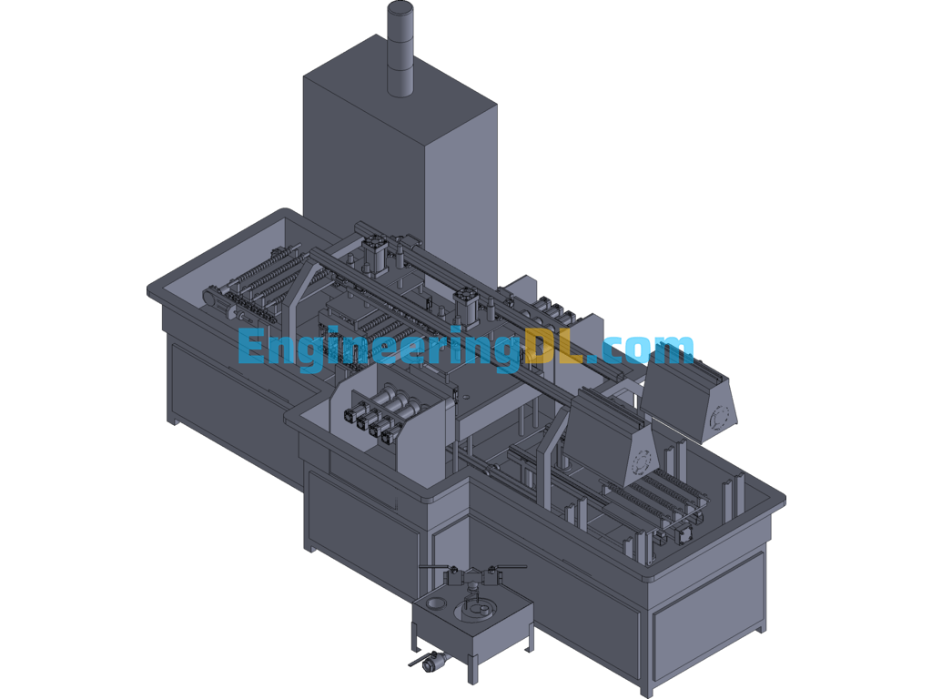 Bearing Ring Magnetic Particle Testing Equipment 3D Exported Free Download