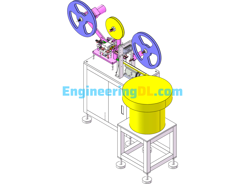 Light Touch Switch Packaging Machine PPU, High Speed Type Switch Braiding And Packaging Machine Cam Mechanism SolidWorks, 3D Exported Free Download