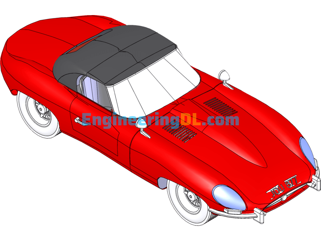 Sedan JDU (Vintage Car) SolidWorks Free Download