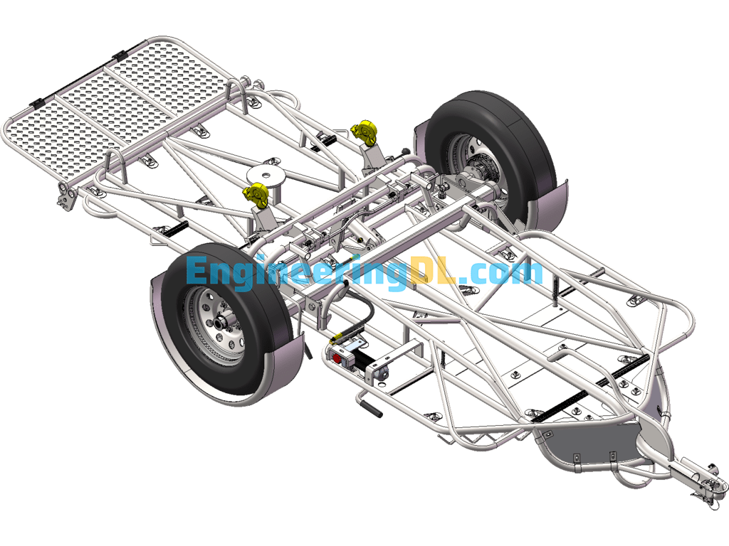 Car Motorcycle Trailer SolidWorks Free Download