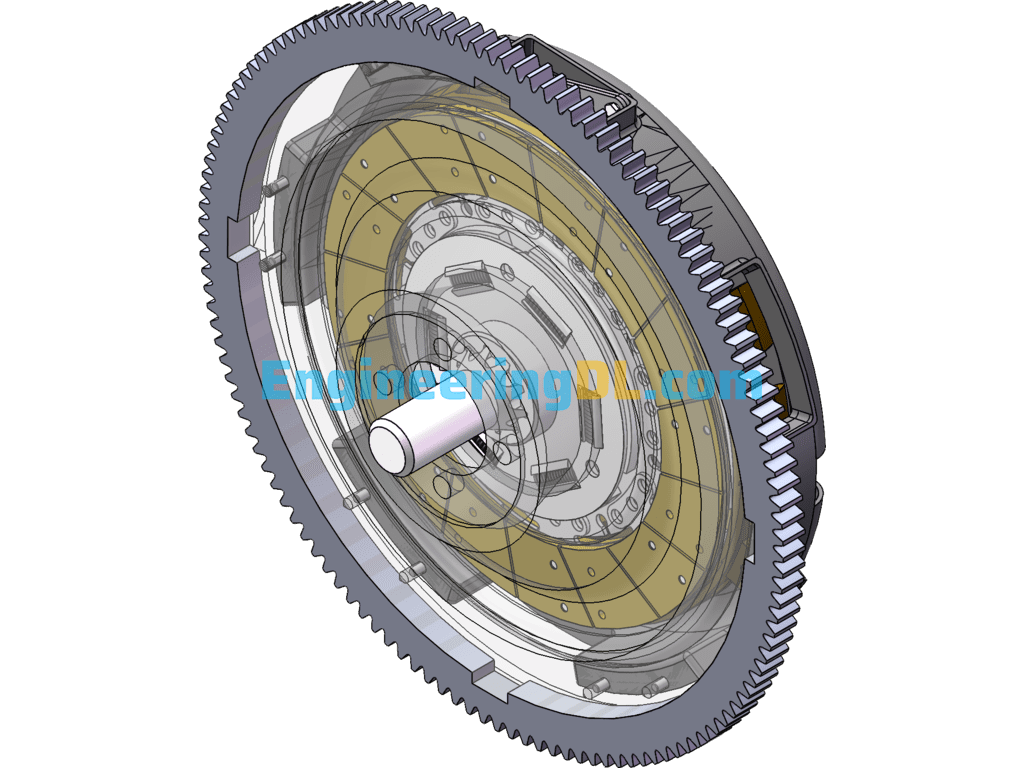 Design Of Diaphragm Spring Clutch For Cars SolidWorks Free Download