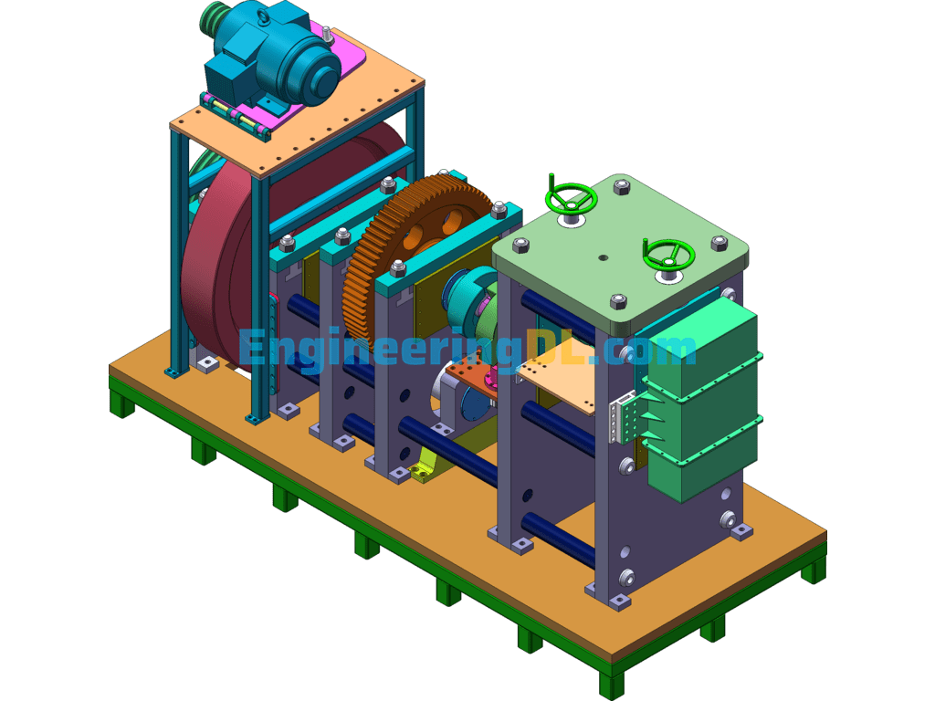 Detailed Drawings Of Roller Mills (Agricultural Machinery Industry) SolidWorks, 3D Exported Free Download