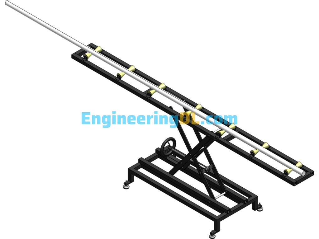 Liftable Conveyor Table 3D Exported Free Download