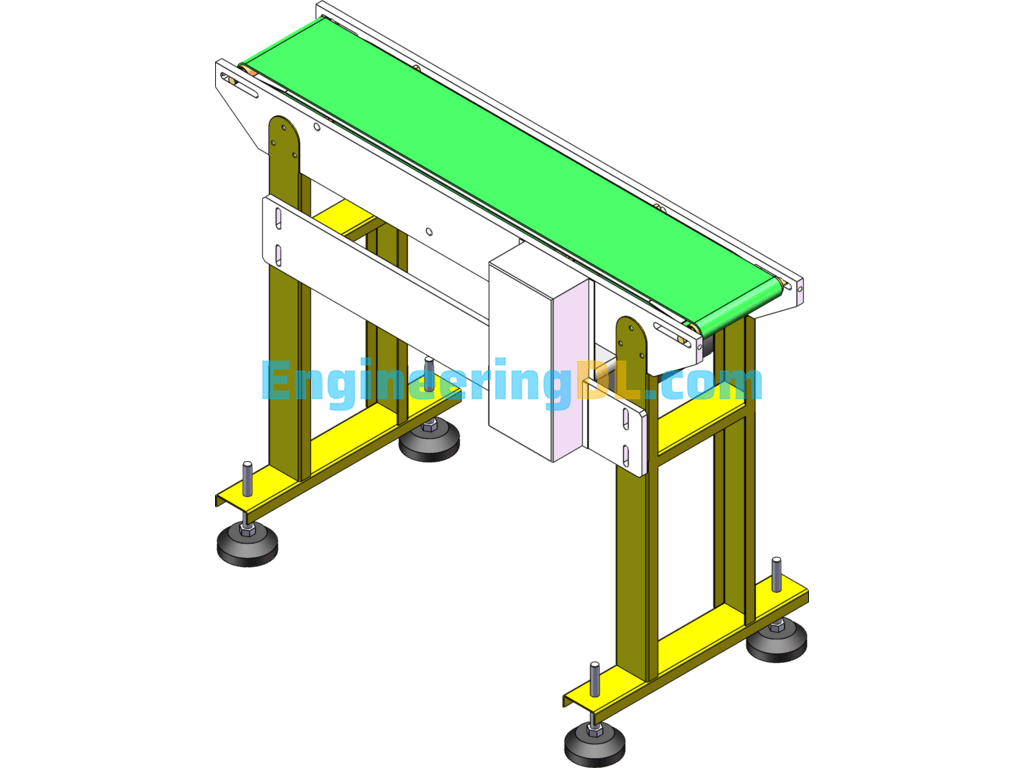 Conveyor Design Model SolidWorks, 3D Exported Free Download