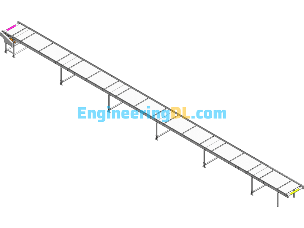 Conveyor Speed 10m-Min Belt Line SolidWorks Free Download