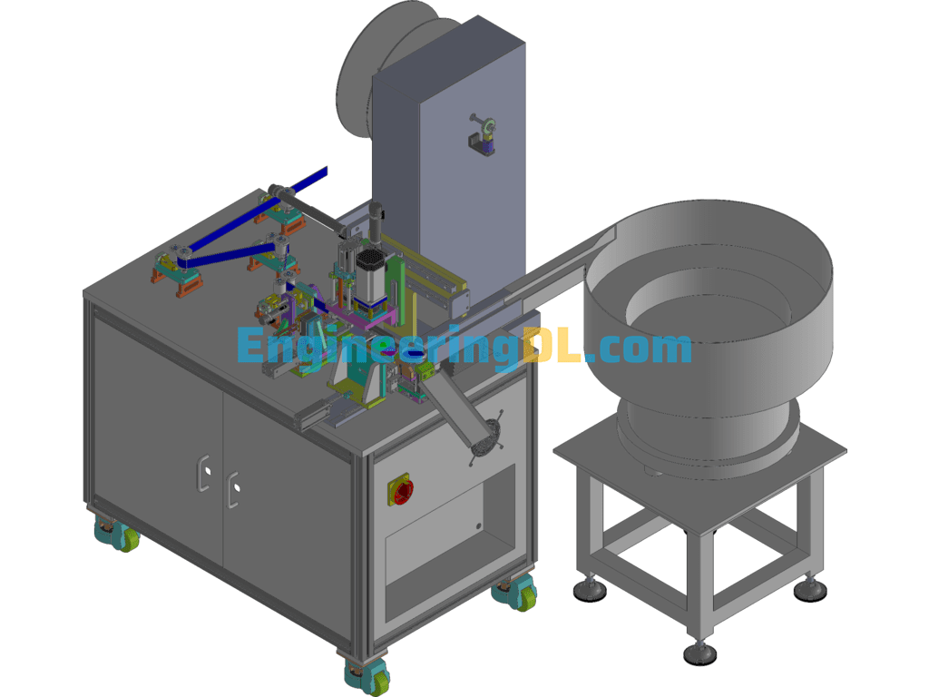 Filter Automatic Winding Assembly Machine 3D Exported Free Download