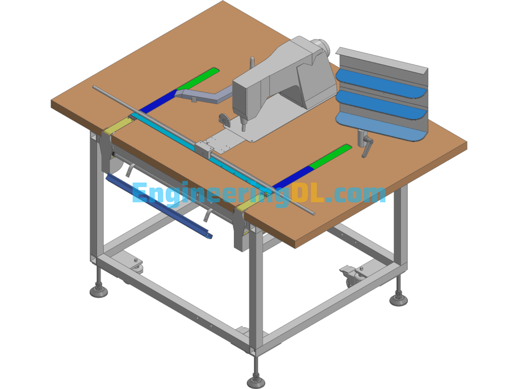 Collar Machine Garment Machine 3D Exported Free Download