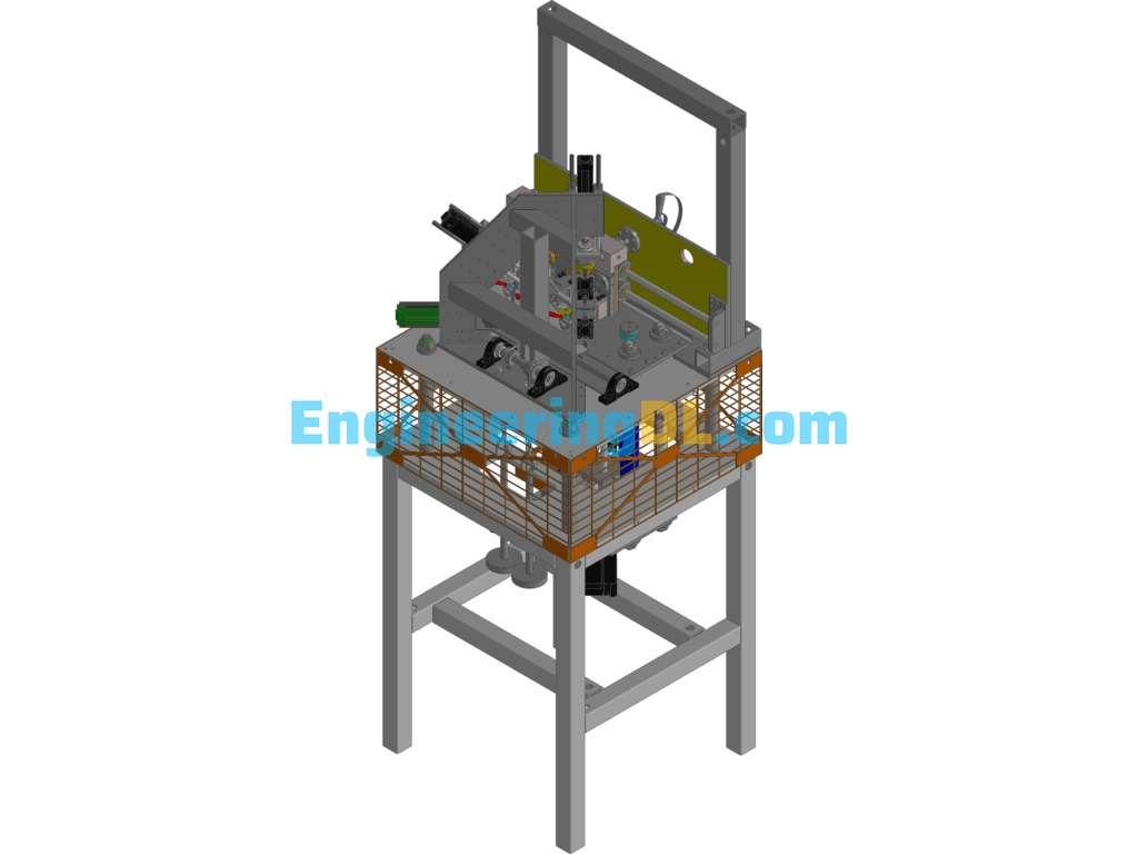 Imported Hydraulic Valve Sealability Testing Machine SolidWorks, 3D Exported Free Download