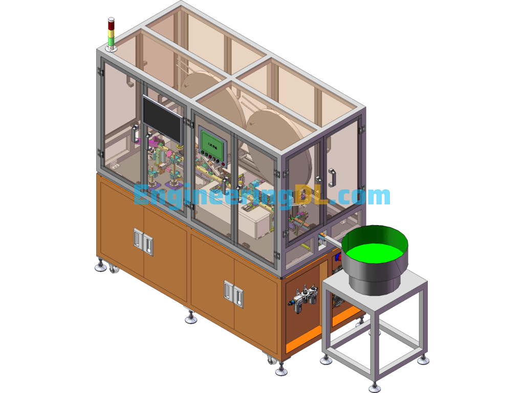 Connector Terminal Pin Assembly Machine SolidWorks Free Download