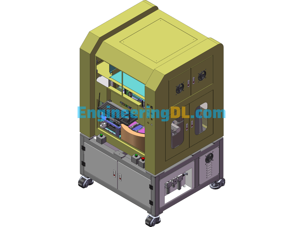 Connector Automatic Dispensing And Laminating Equipment SolidWorks Free Download