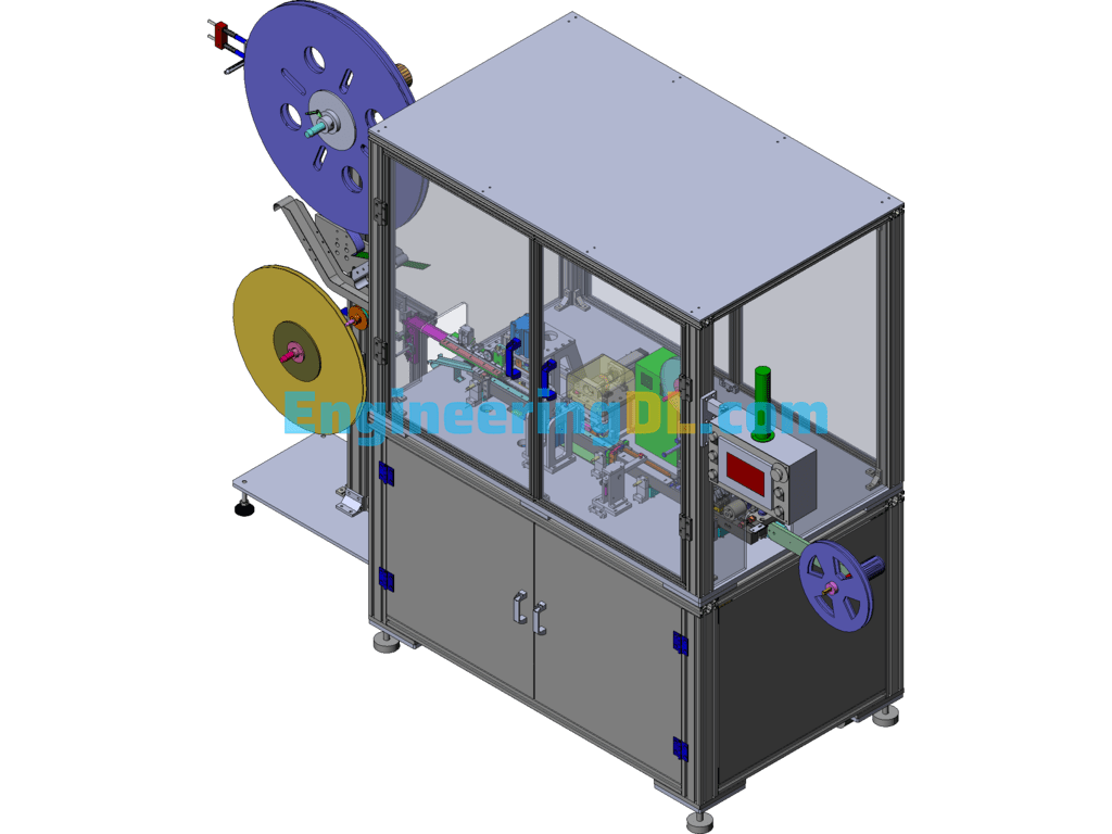 Connector Automatic Cutting And Packing Machine SolidWorks Free Download