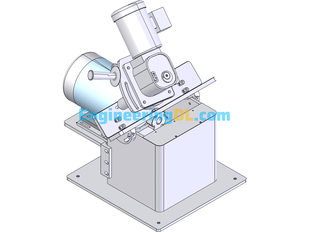 Complete Set Of Feeding Type Flat Beveling Machine SolidWorks Free Download