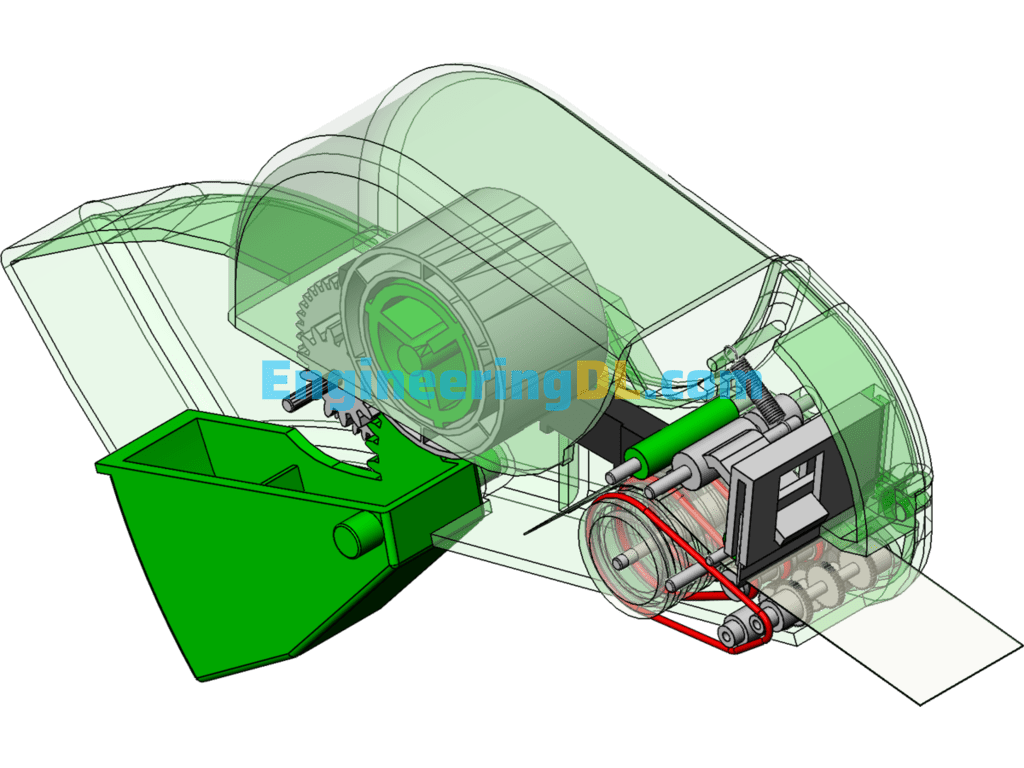 Transparent Tape Cutting Machine SolidWorks Free Download