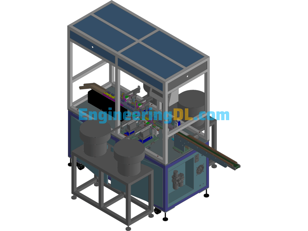 Communication Module Automatic Assembly Machine 3D Exported Free Download