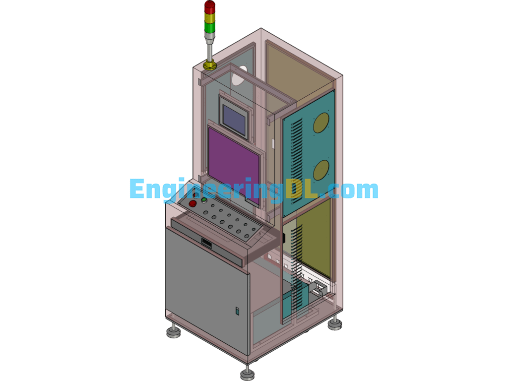 General Industrial Control Electrical Cabinet SolidWorks Free Download