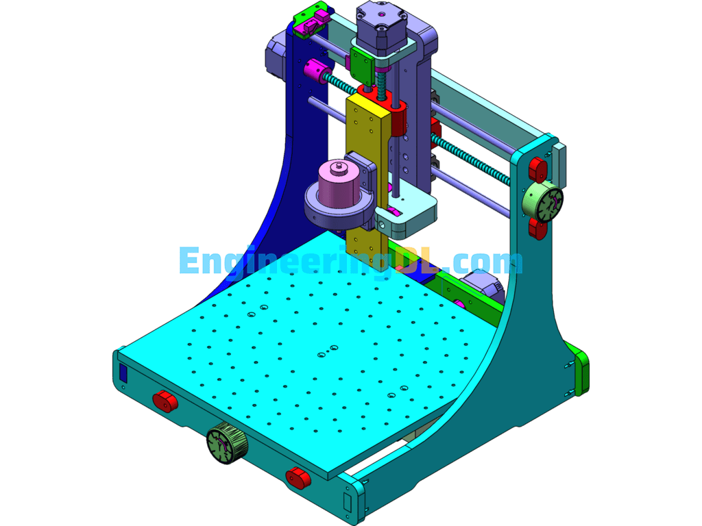 Universal Micro CNC Design (SolidWorks, CreoProE), 3D Exported Free Download