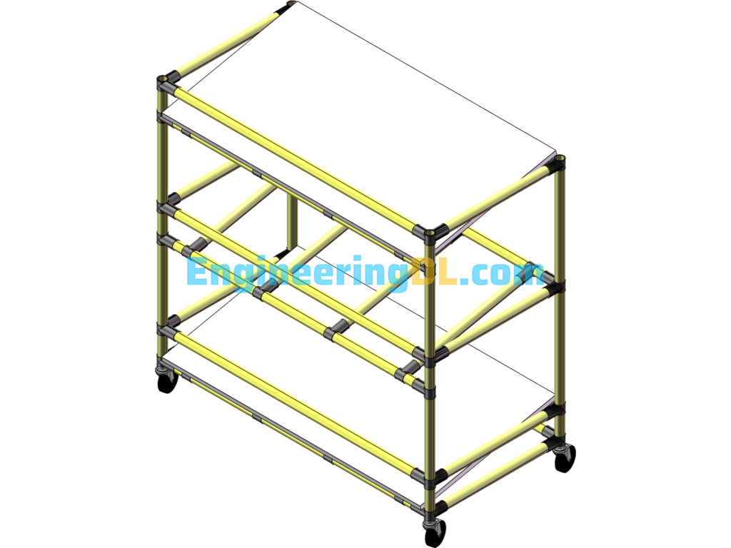 Part Placement Rack SolidWorks, AutoCAD, 3D Exported Free Download