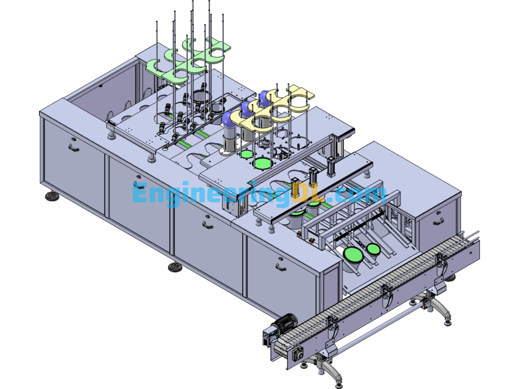 Yogurt Filling Machine (Liquid Quantitative Filling Machine) SolidWorks Free Download