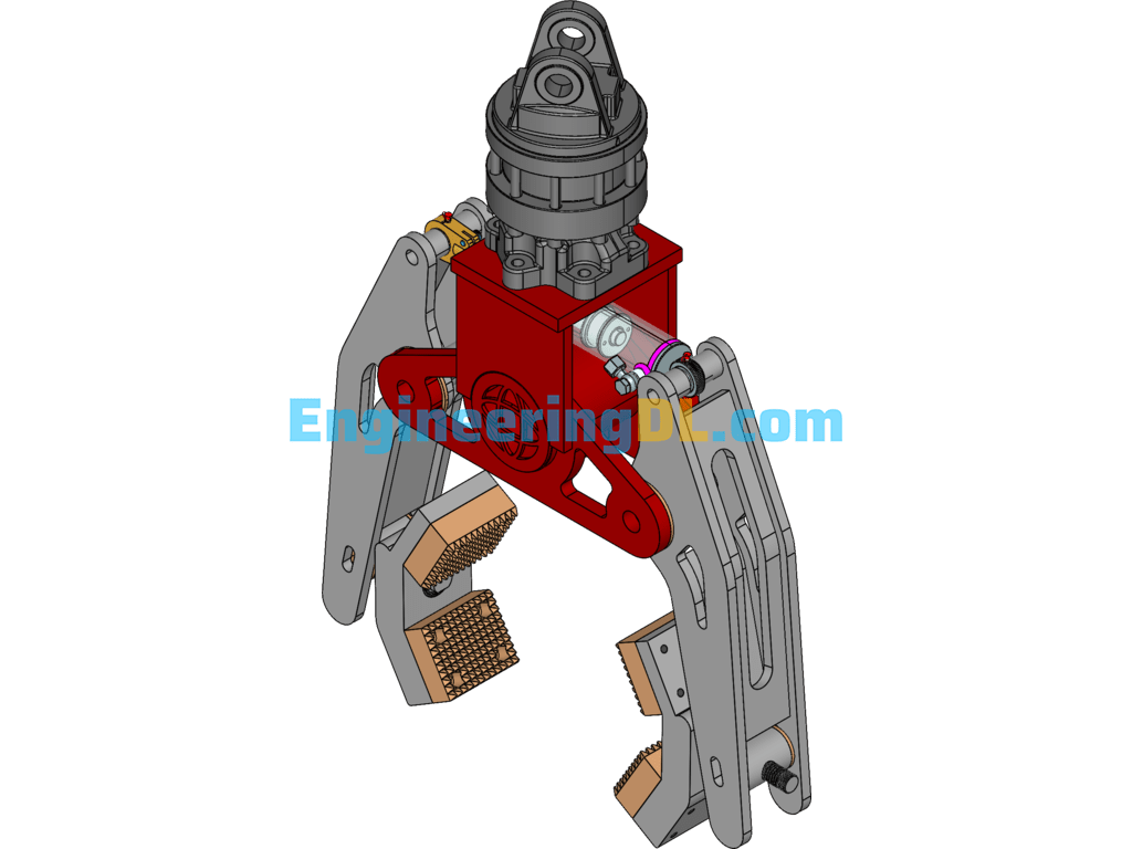 Gravity Rotator Loosening And Tightening Mechanical Clamps SolidWorks, 3D Exported Free Download