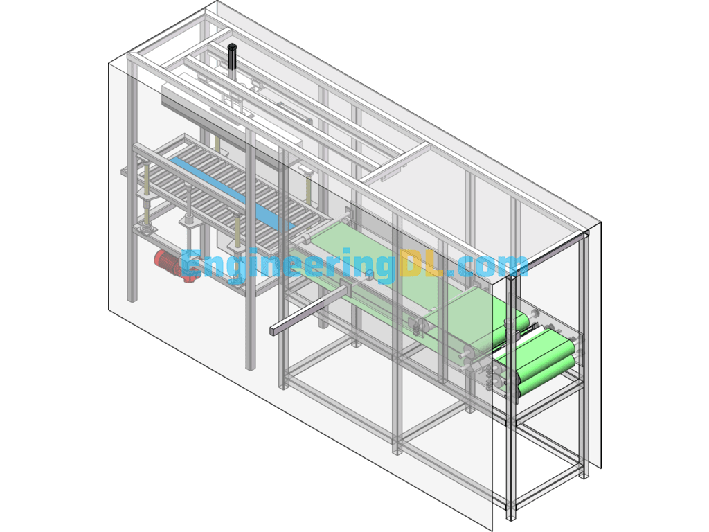 Steel Plate Deburring Machine SolidWorks, 3D Exported Free Download