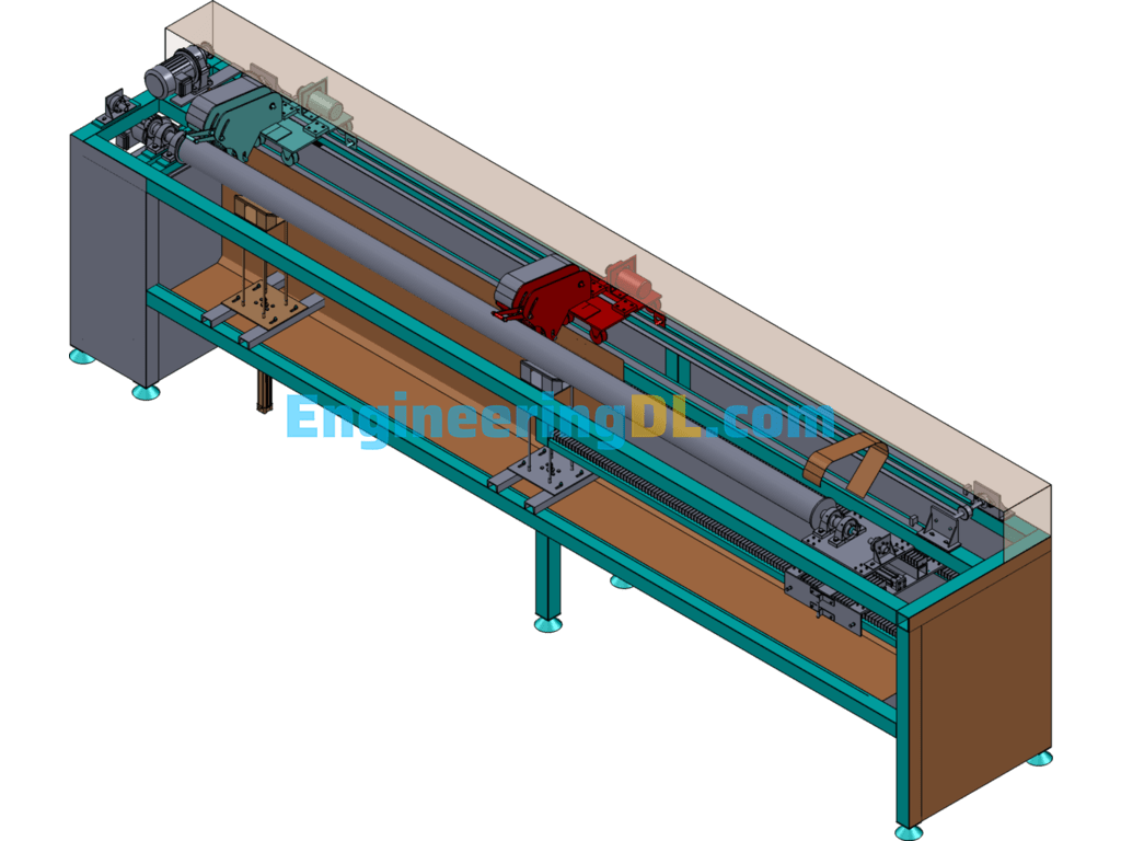 Steel Pipe Polishing Machine SolidWorks Free Download