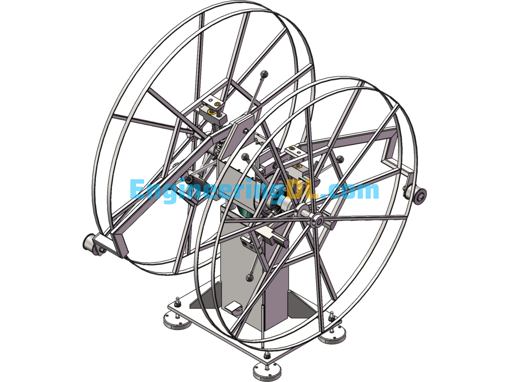 Steel And Aluminum Strip Self-Tensioning Uncoiler SolidWorks Free Download