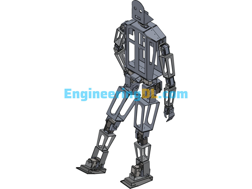 Sheet Metal Humanoid Robot (SW Design) SolidWorks Free Download