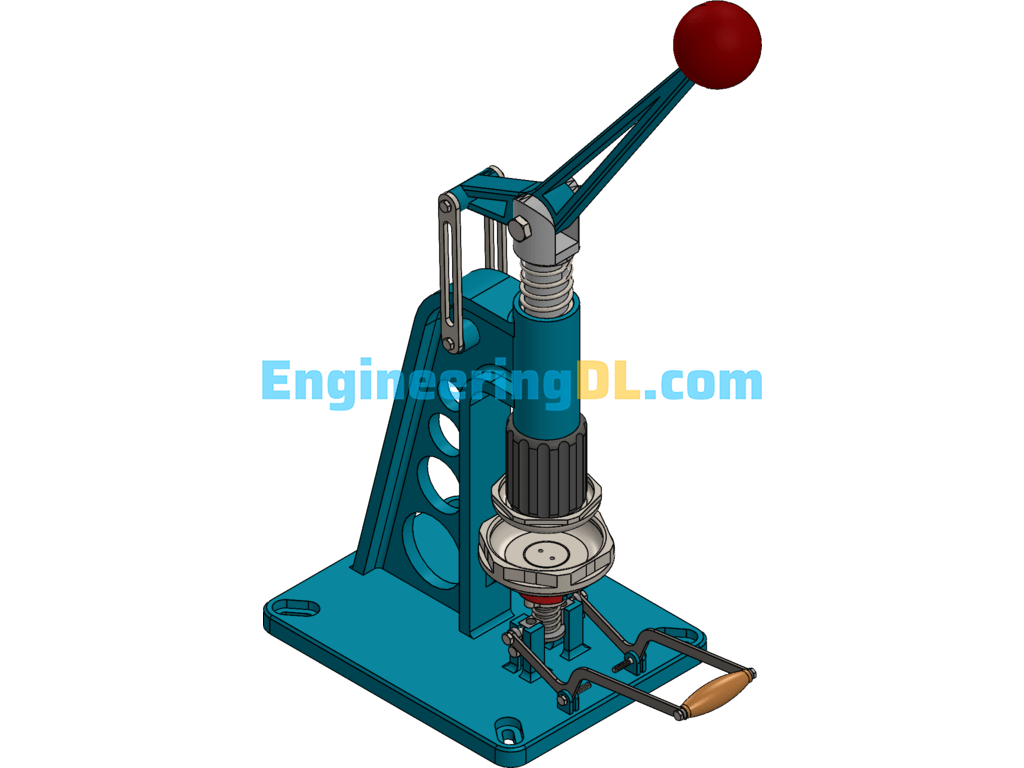 Sheet Metal Stamping Machine (Manual Forming Machine) SolidWorks Free Download