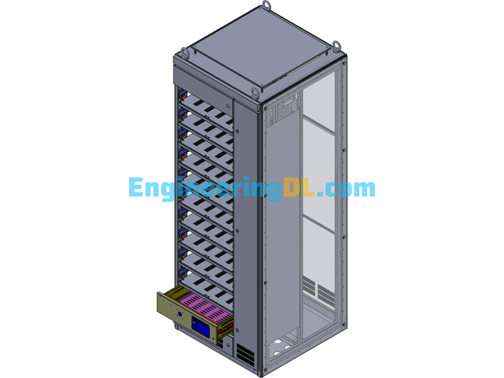Sheet Metal Cabinet GCS Type Low Voltage Withdrawable Switchgear SolidWorks Free Download
